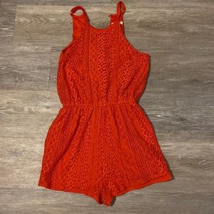 Miami women’s size extra small red lace romper